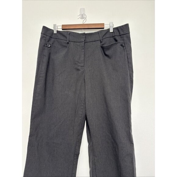 Lane Bryant Dress Pants Womens Size 18 Regular Gray Wide Leg Trousers - Picture 2 of 11